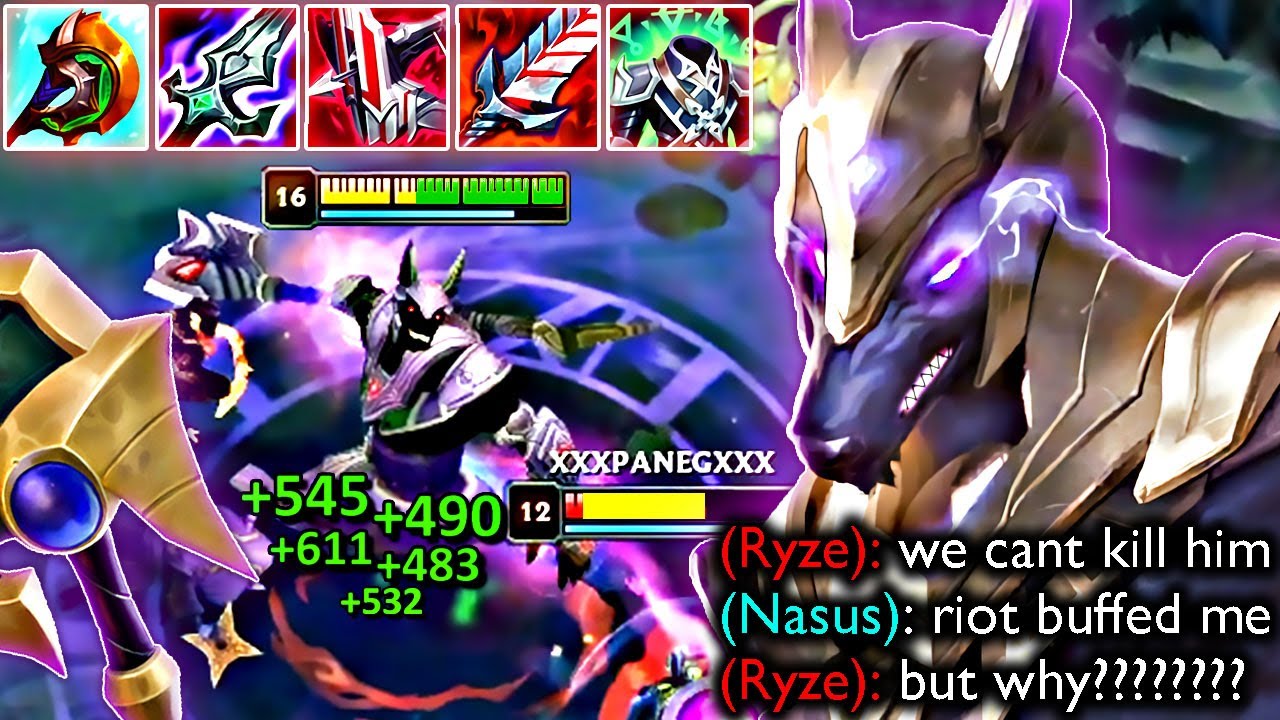 MAXIMUM HEALING NASUS IS UNKILLABLE (LITERALLY IMMORTAL)