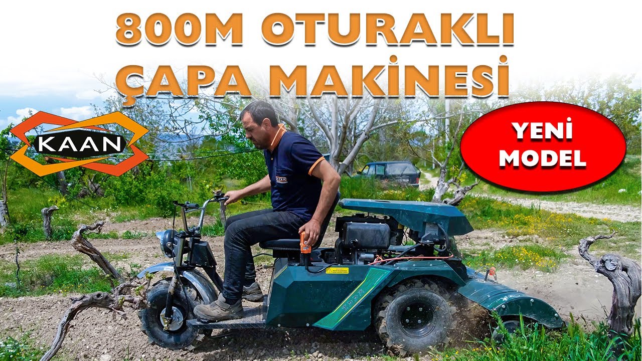 YENİ MODEL 3 TEKERLİ KAAN 800M ÇAPA MAKİNASI