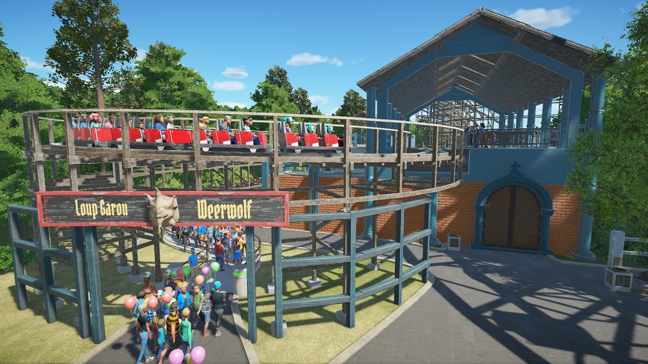 Planet Coaster - Loup Garou / Weerwolf (Walibi Belgium, recreation + Bonus ride)