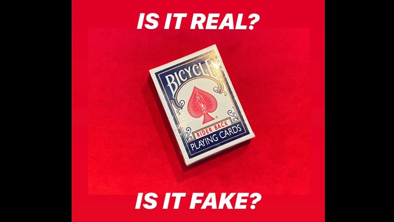 Real or Fake? Bicycle Blue Seal