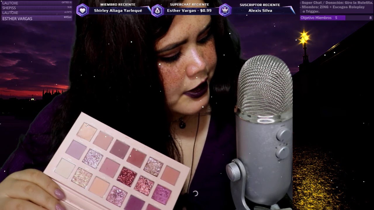 🔴 ASMR EN VIVO 🔴 Te maquillo y hago cariñito!