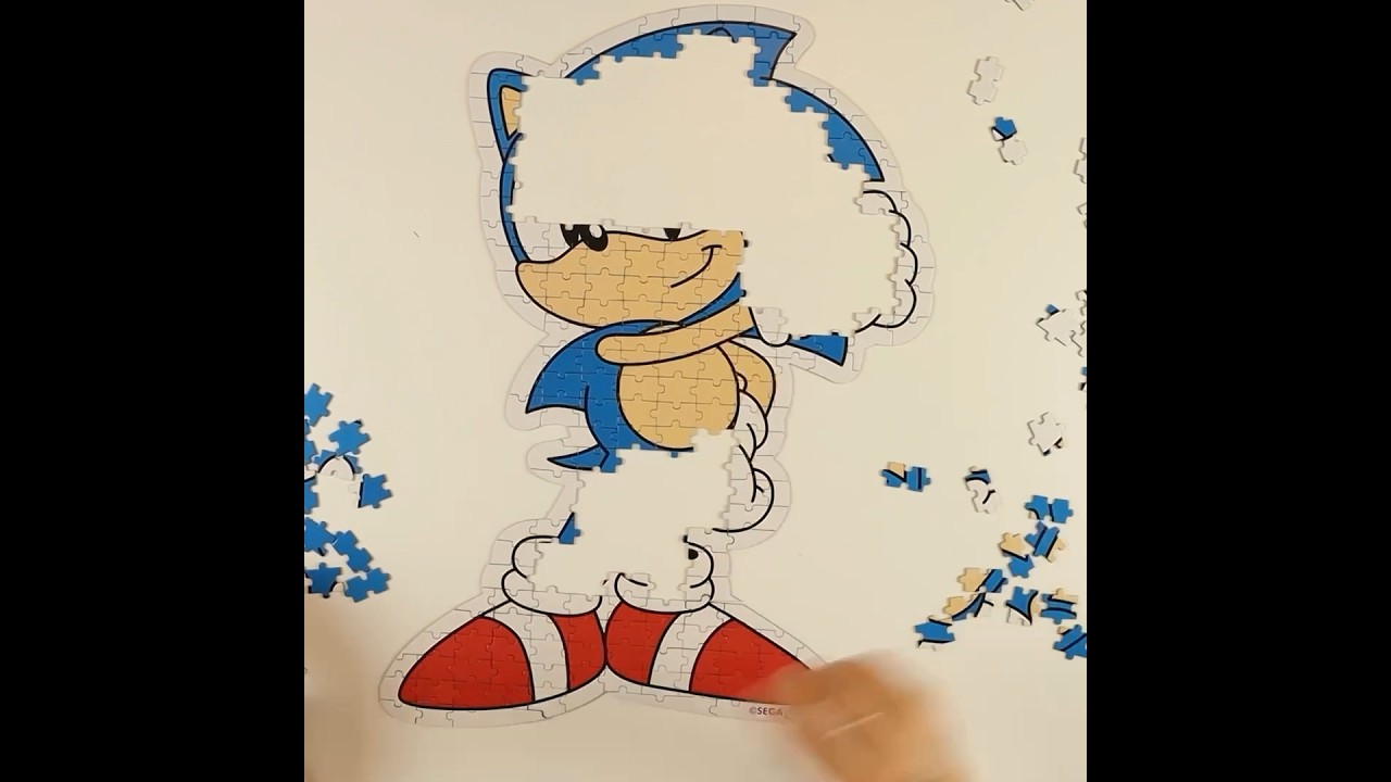 Fun Sonic the Hedgehog puzzle time lapse #sonicthehedgehog #puzzle #jigsawpuzzle