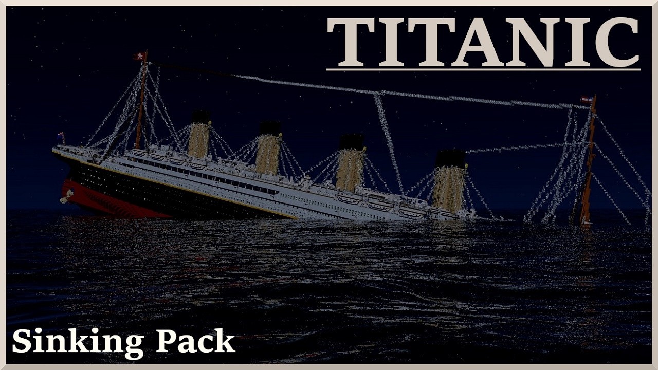 Minecraft Titanic sinking - Map Package + Download 