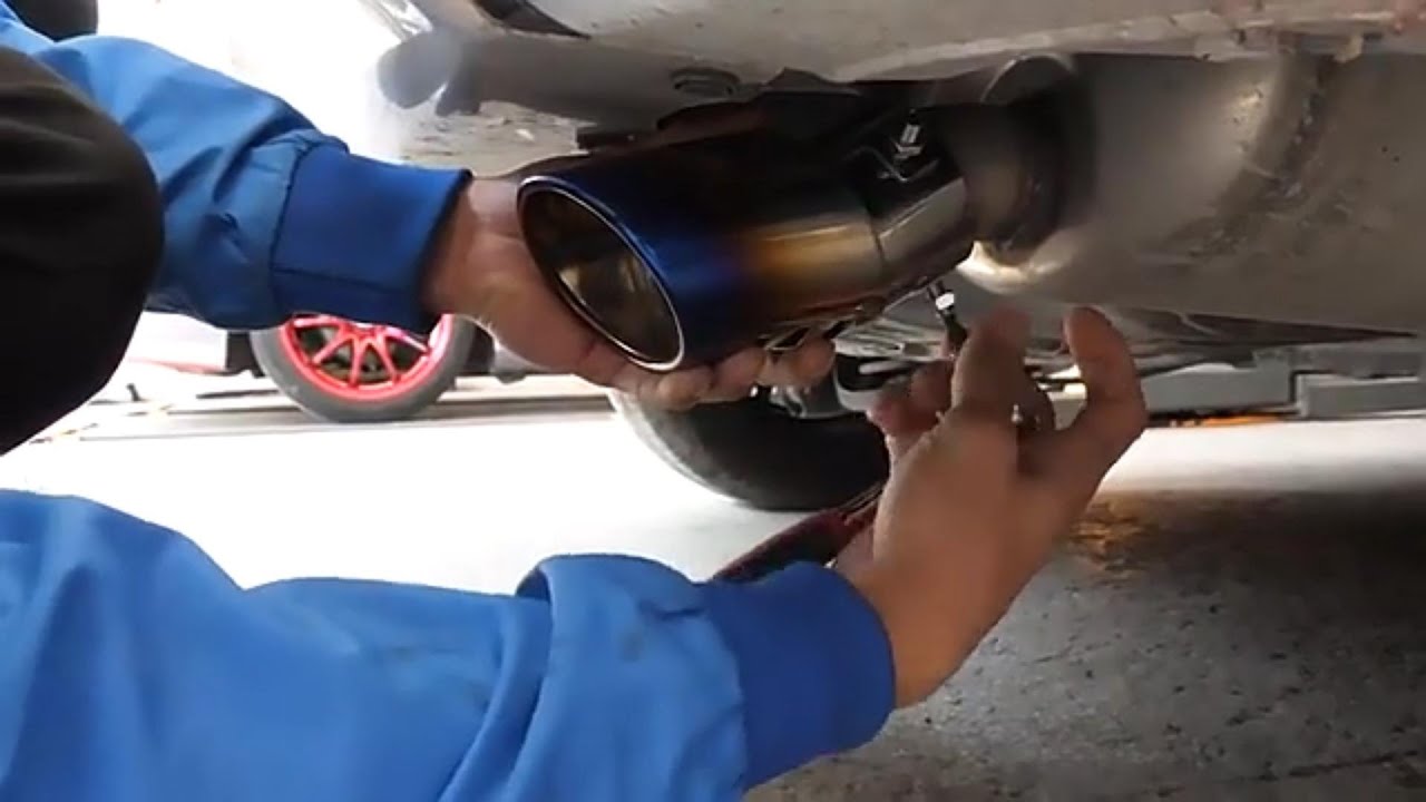 Tubo De Escape De Coche Silenciador Puntas De Acero Inoxidab