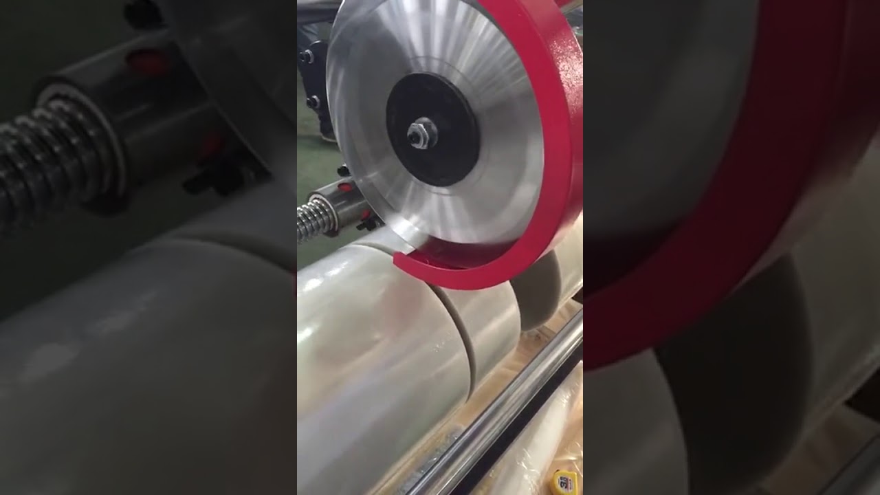 ERS Electronic Roll Slitter -- Plastic Roll Cutting Video