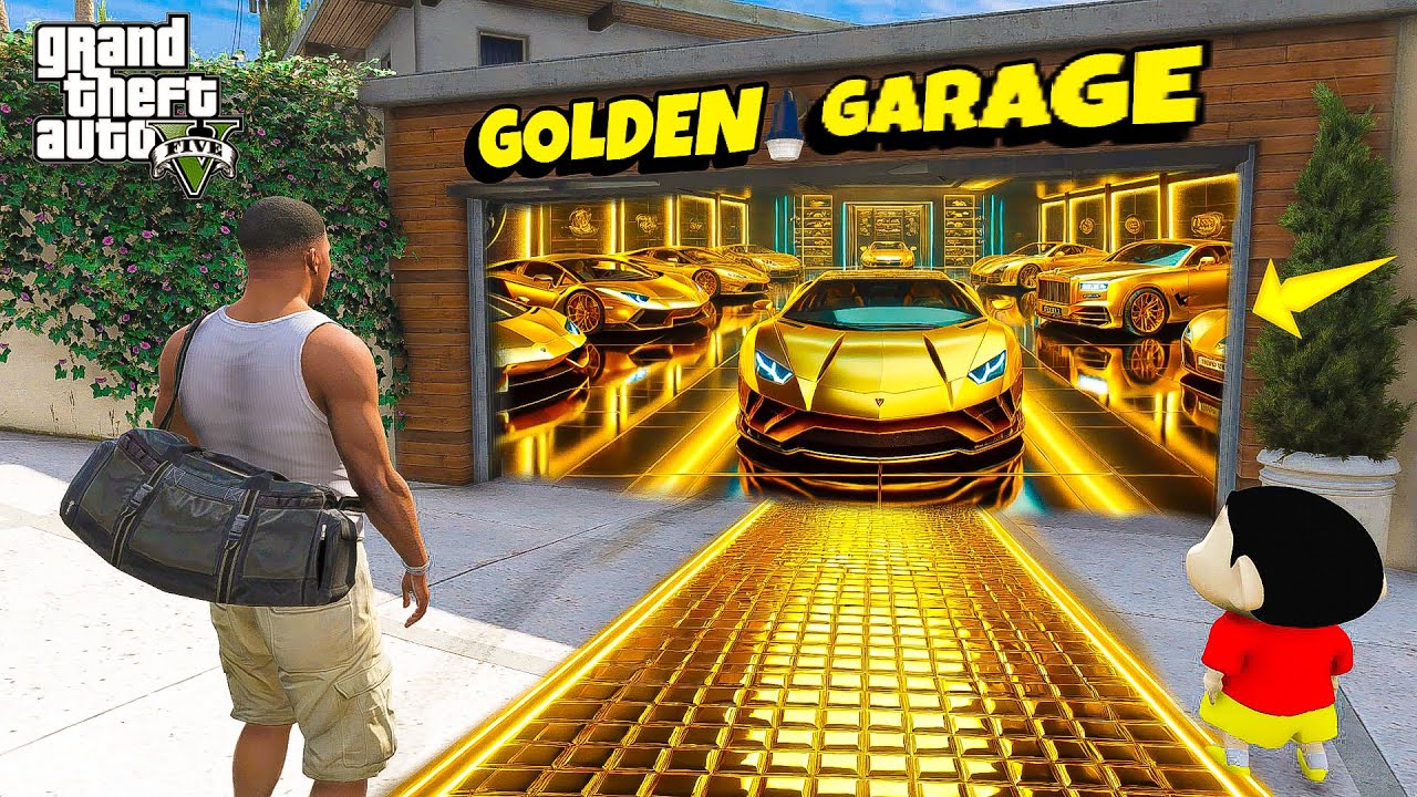 Franklin & Shinchan Touch Anything, It Turns Into Gold in GTA 5 Telugu!