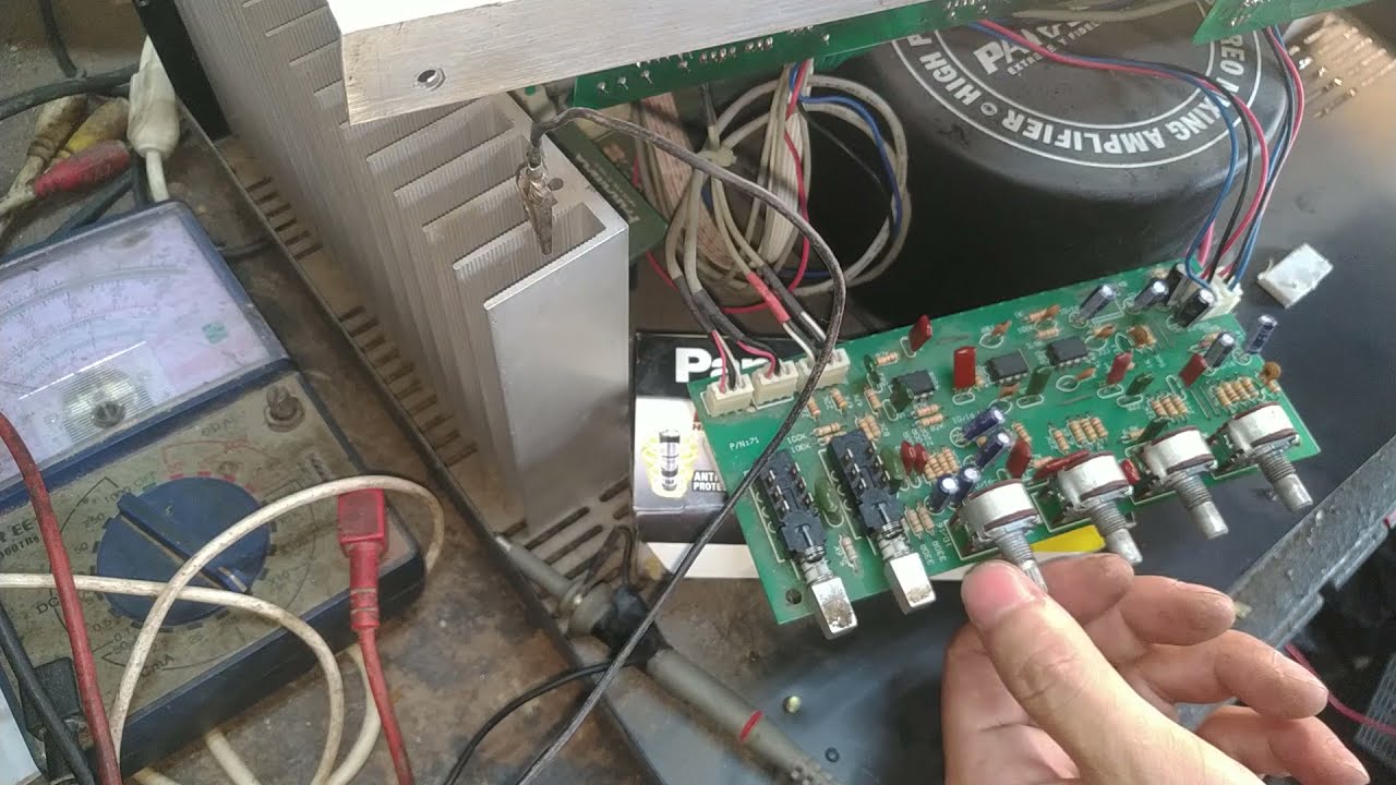 hướng dẫn sửa amply paramax bị mất tiếng ra cả 2 kênh, mic vẫn nói bình thường.