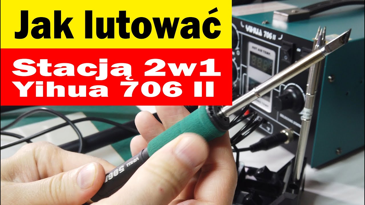 Stacja 2w1 - T12 + HotAir - test  BGA, BIOS, smd, QFP,  QFN 1