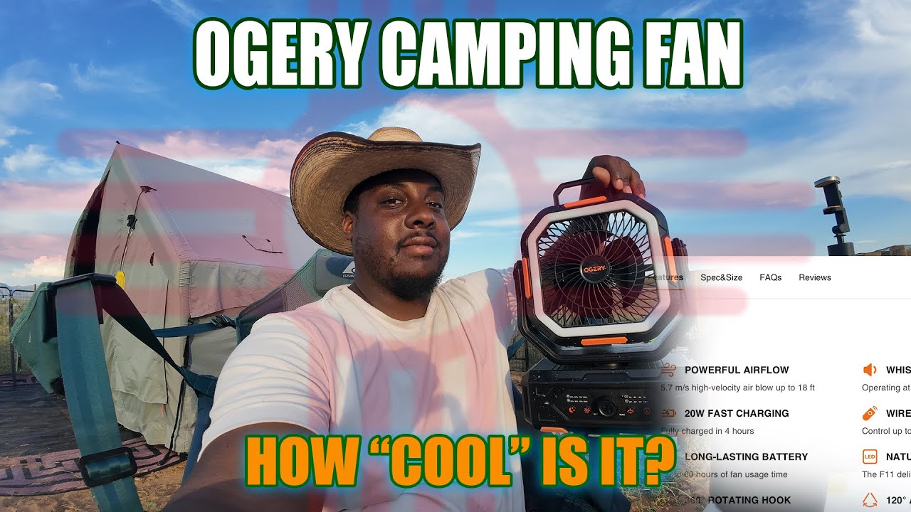 OGERY camping fan review - Will it keep you cool on the offgrid homestead?