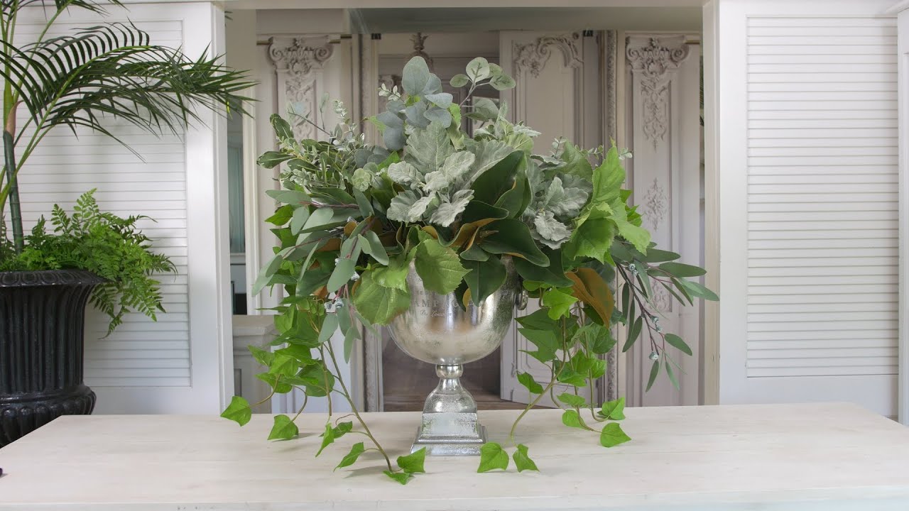Astar's Evergreens in a silver champagne bucket | Part 1 of 4: Astar's Evergreen Christmas!