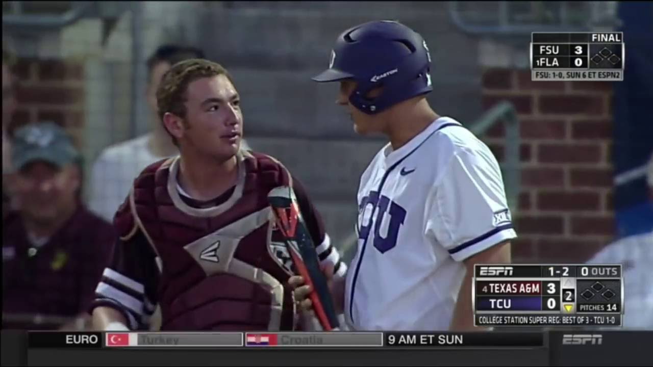 Catcher's Mask Explodes From Foul Ball