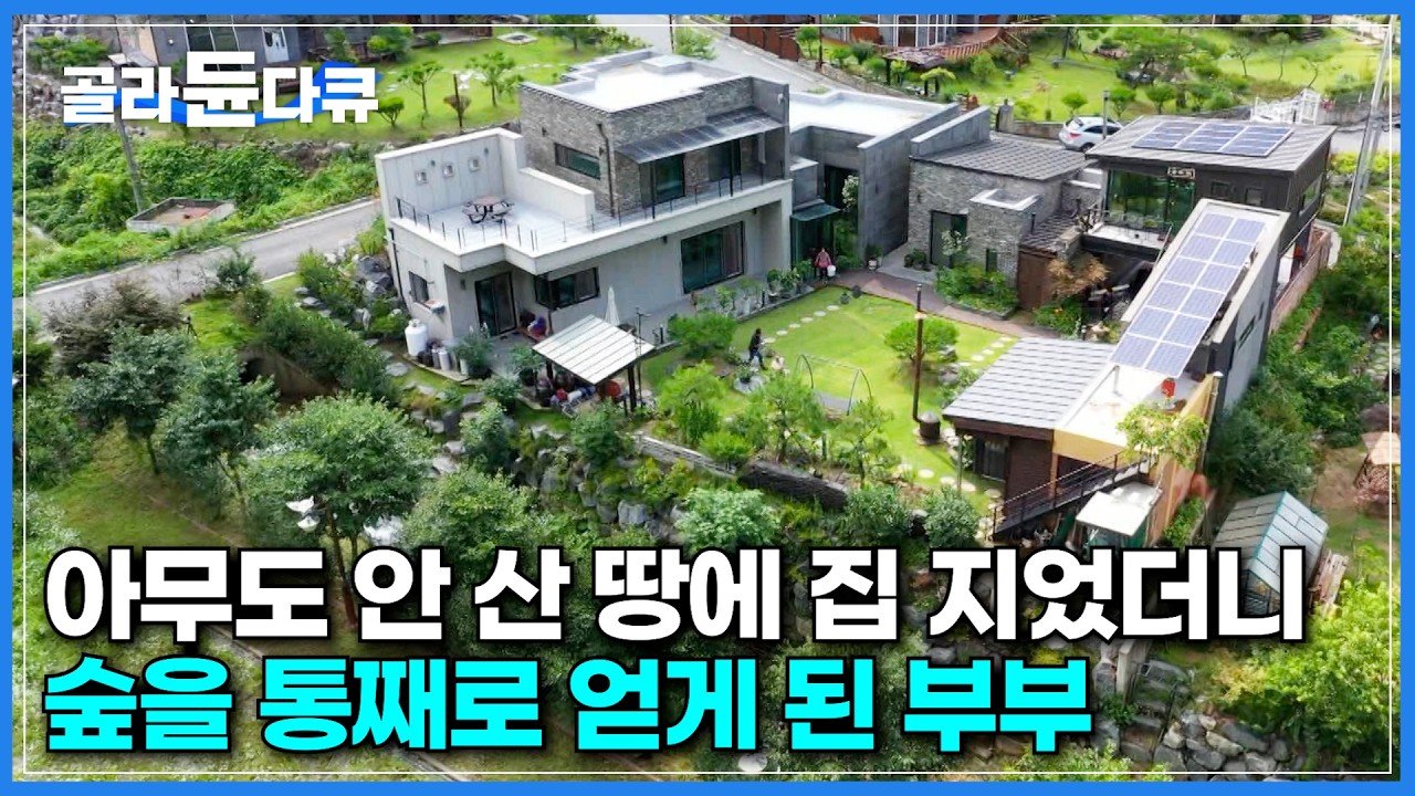모두가 외면한 땅에 누가 사나 싶었다… 그런데 안으로 들어가니 대반전｜역발상으로 집 지어 숲을 앞마당으로 갖게 된 부부｜콘크리트 주택과 목조 주택의 차이｜건축탐구 집｜#골라듄다큐