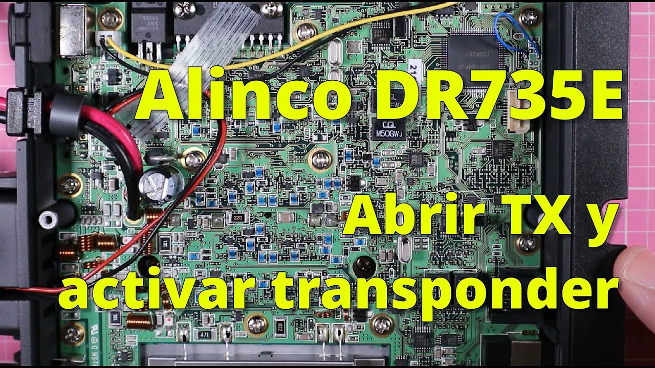 132 - ABRIR BANDAS TX ALINCO DR735E Y HABILITAR TRASPONDEDOR