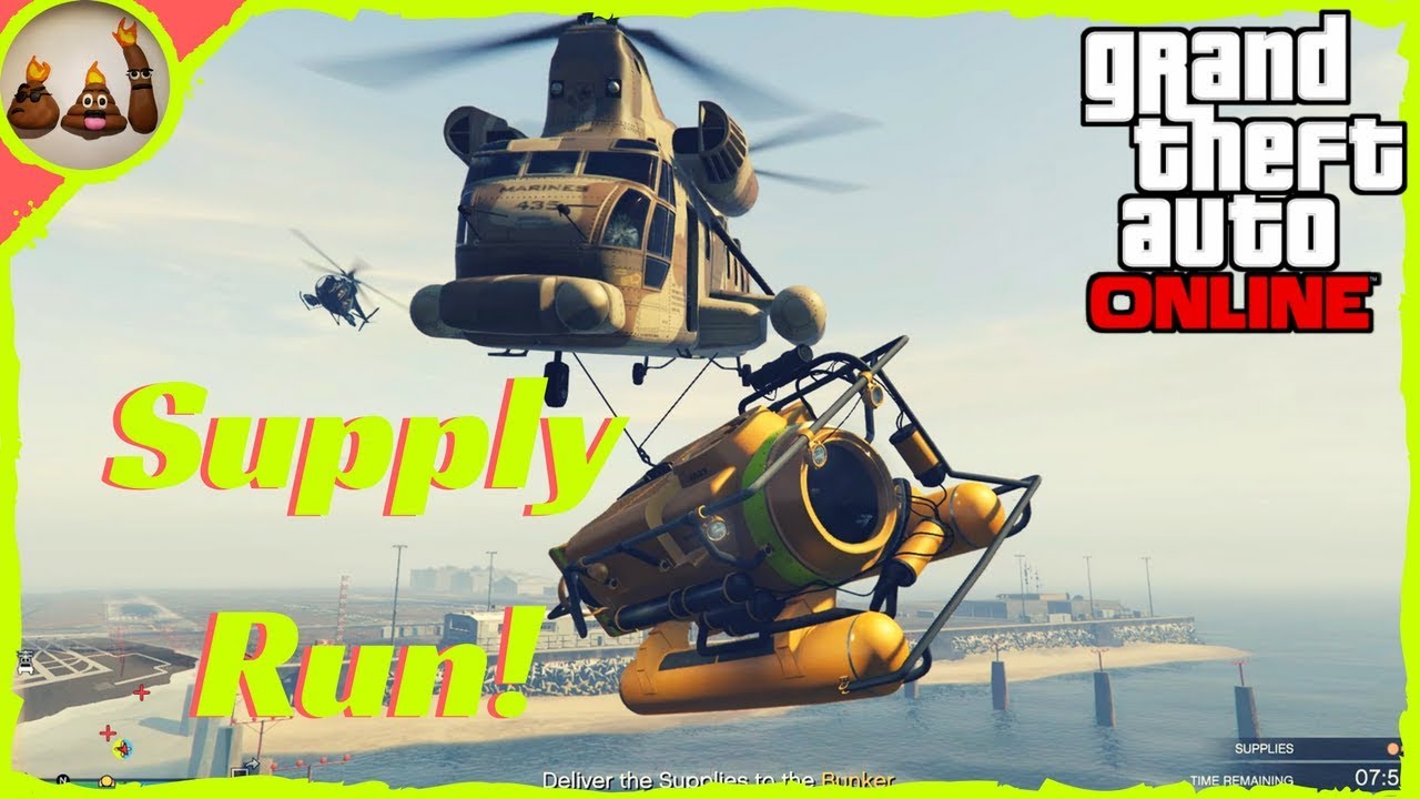Gunrunning Resupply with a Submarine! | GTA Online Gameplay (PC)