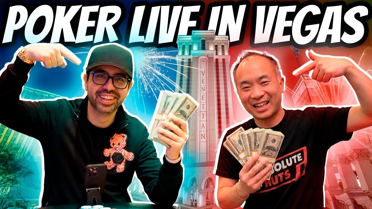 LIVE POKER in Las Vegas, at The Venetian, No Limit Texas Holdem $5/$5 Deep Stack