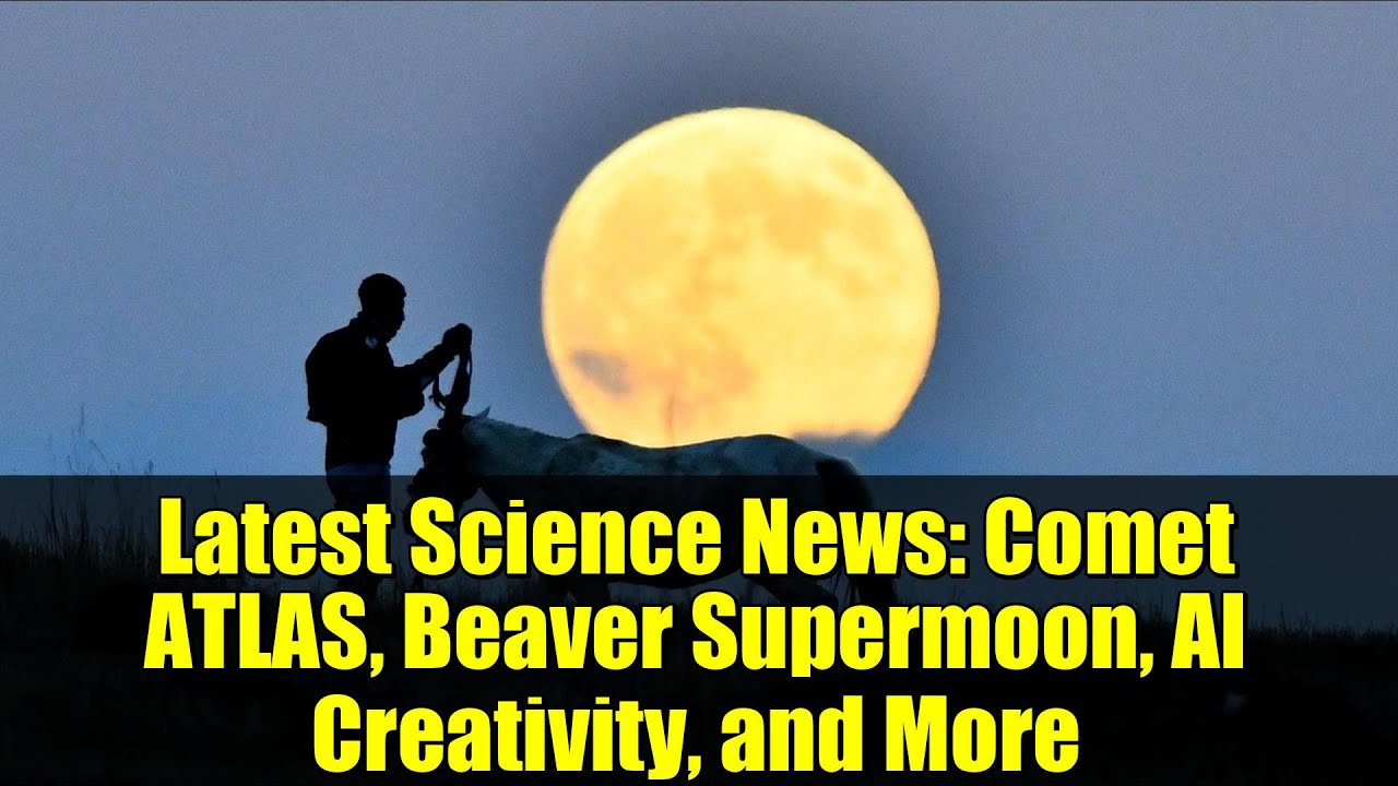 Latest Science News: Comet ATLAS, Beaver Supermoon, AI Creativity, and More