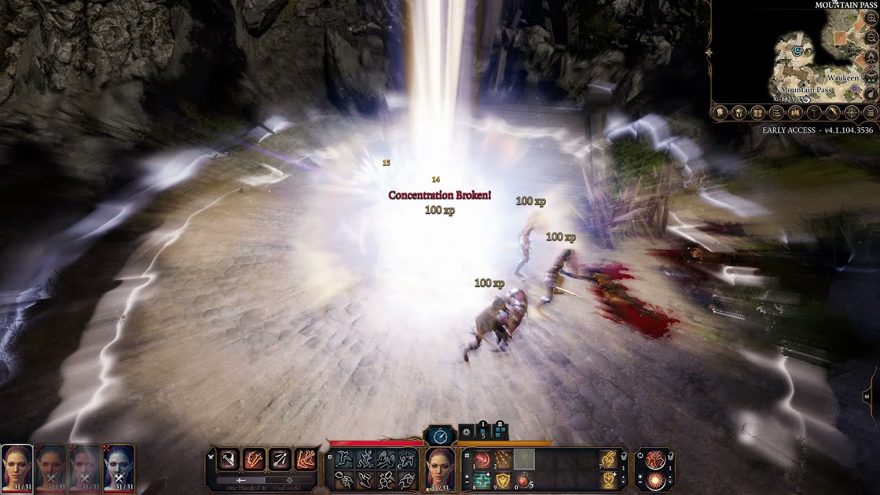 Baldur's Gate 3: Githyanki Patrol fight - Full Light Cleric Party