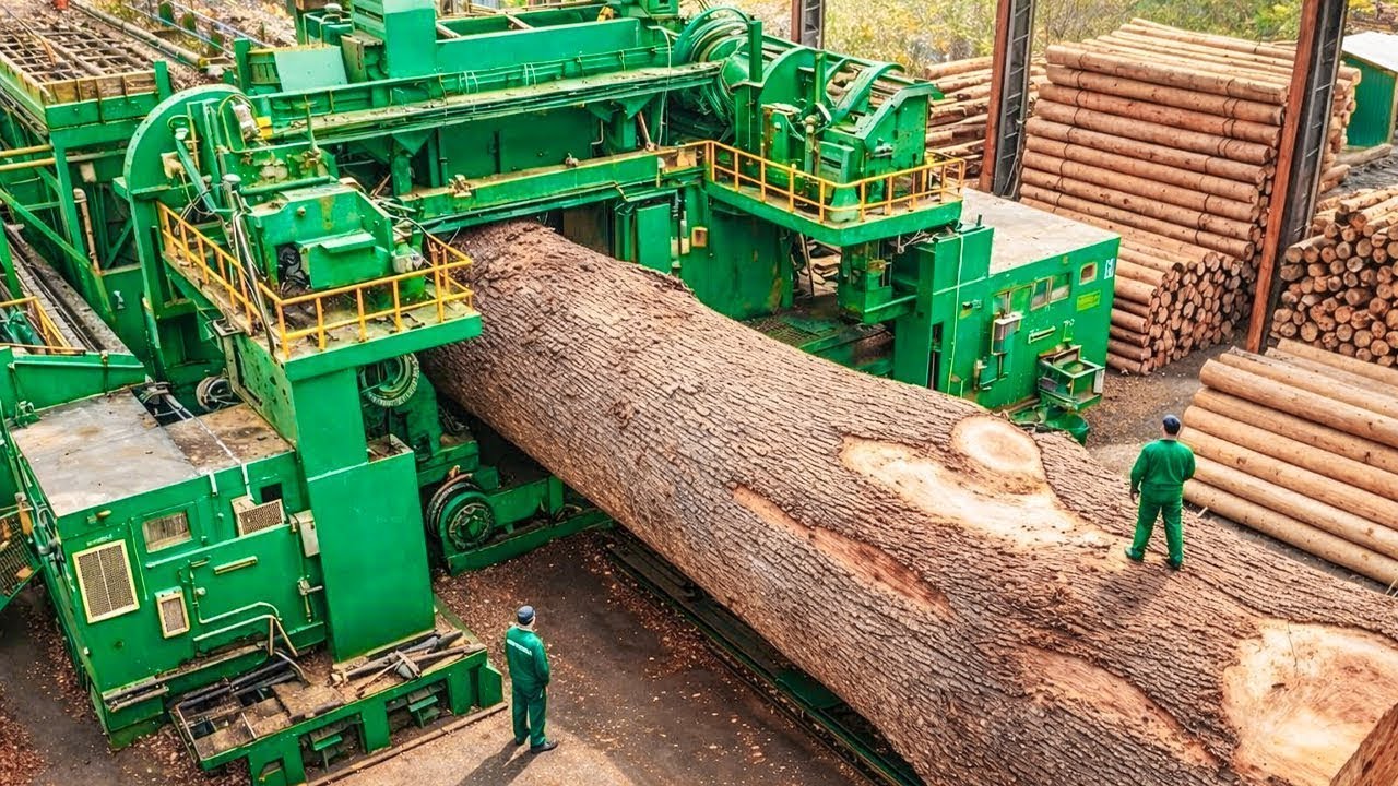 Inside the Largest Wood Sawmill Factory – How Plywood Is Made From Logs to Table