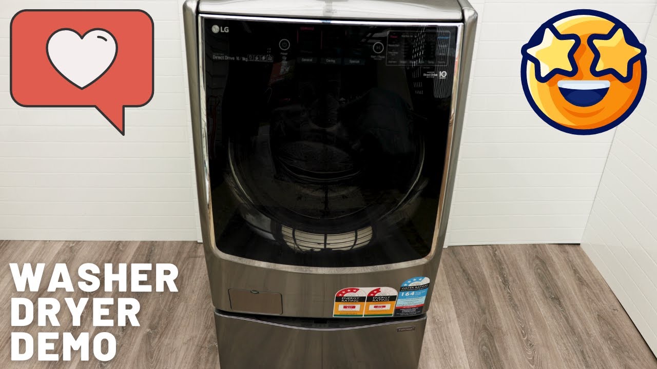 LG Twinwash Washer Dryer Washing Machine 2021 Demo