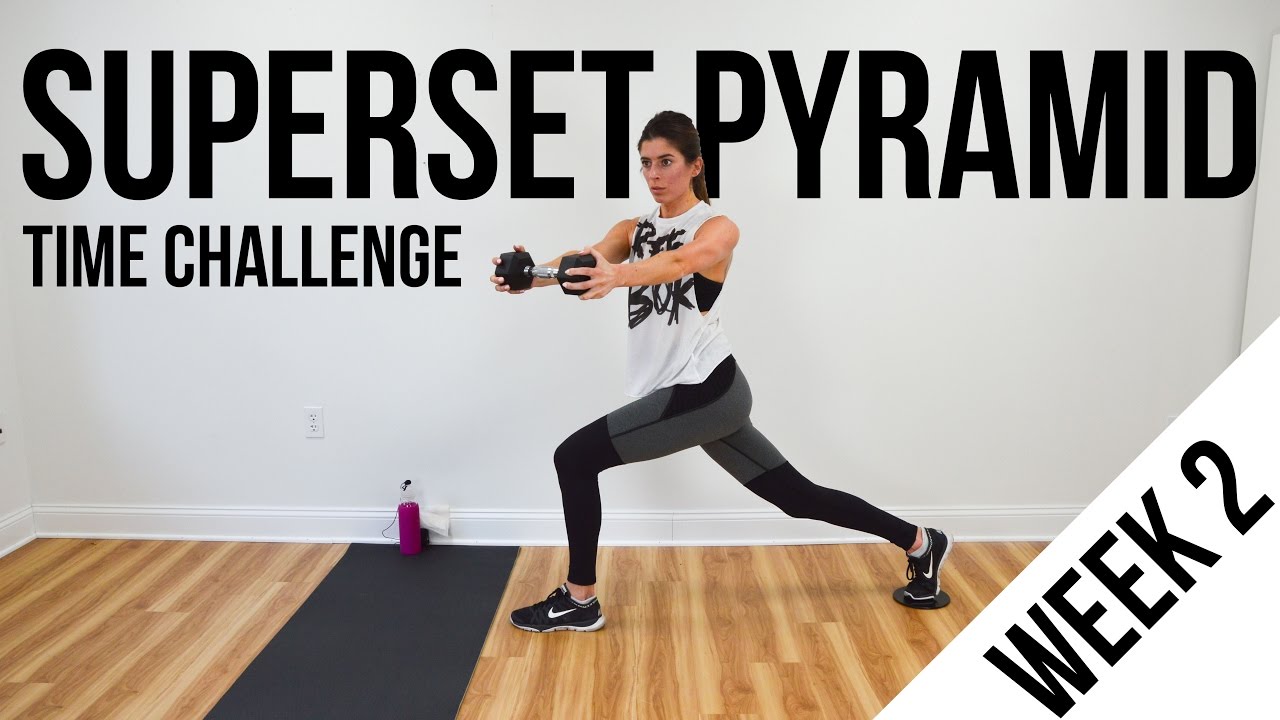 Superset Pyramid Time Challenge Workout (Week 2) - Slider Exercises
