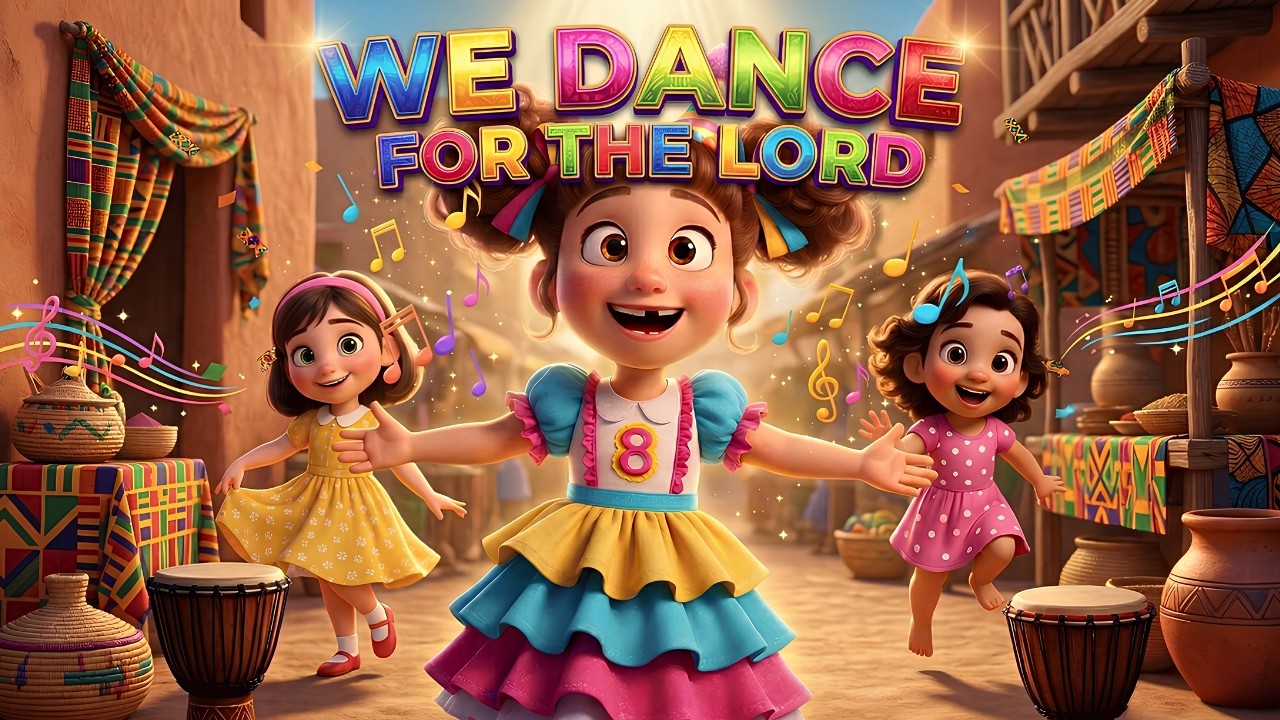 We Dance for the Lord 🎵 Kids Afrobeats Dance Party! (3D Animation) ✨