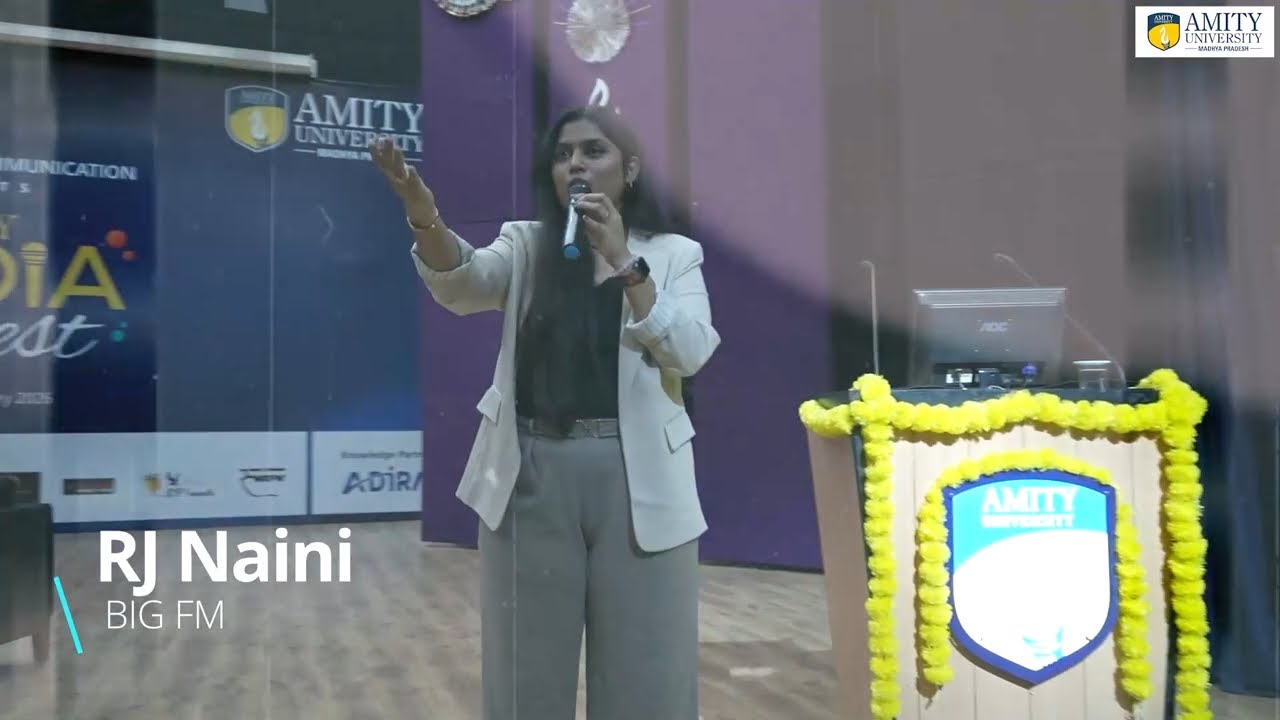RJ Naini | BIG FM | Connected with Students During Amity Media Fest