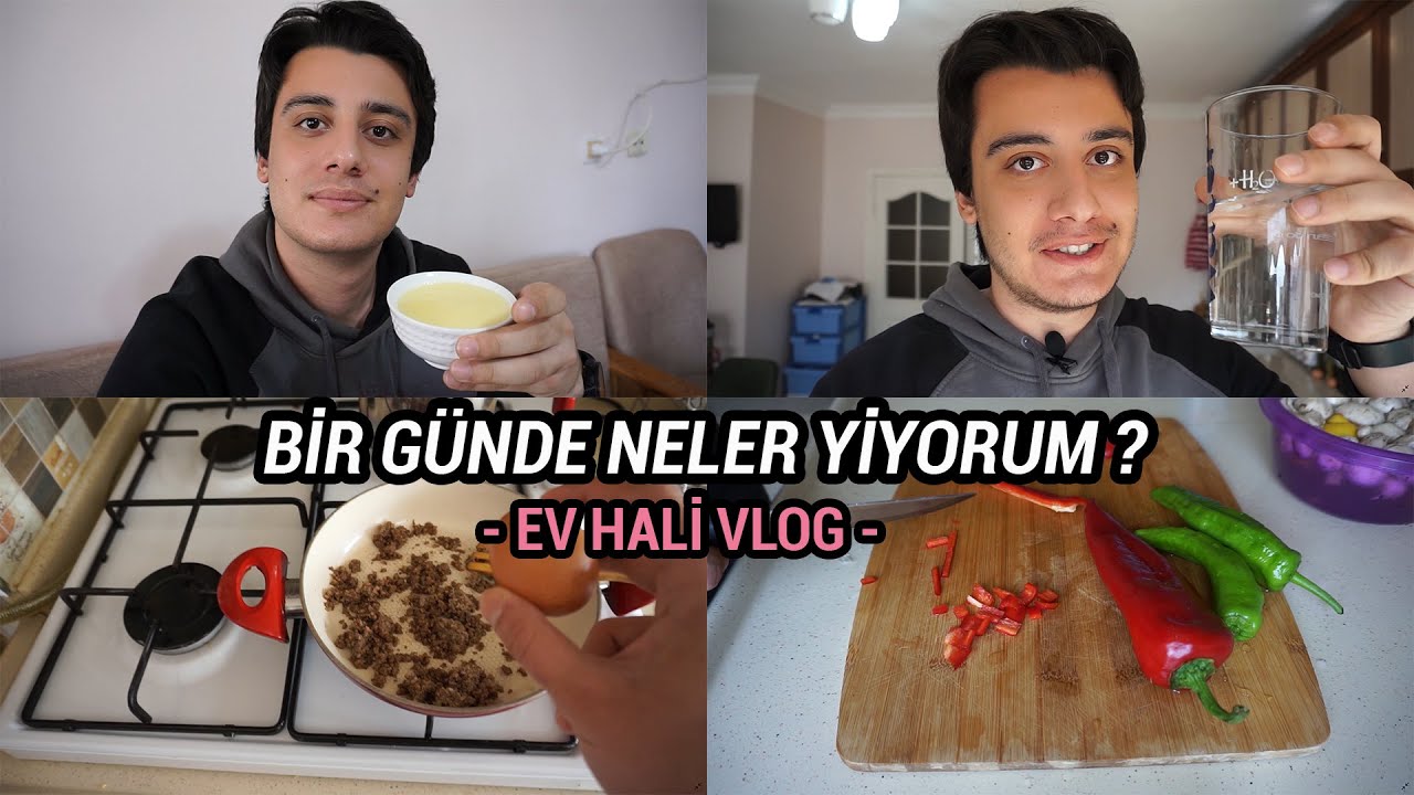 BİR GÜNDE NELER YİYORUM? | BUGÜN BÜTÜN YEMEKLERİ BEN YAPTIM! | EV HALİ GÜNLÜK VLOG