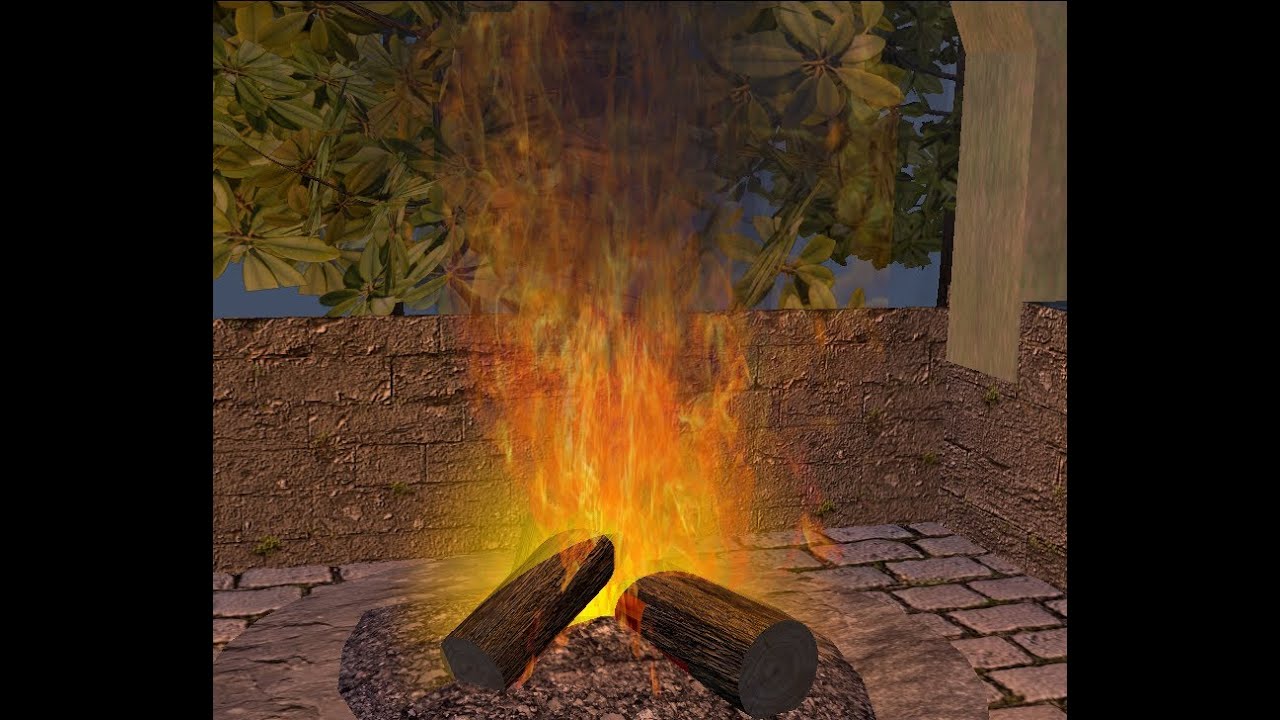How to make fire and smoke in the blender game engine No python