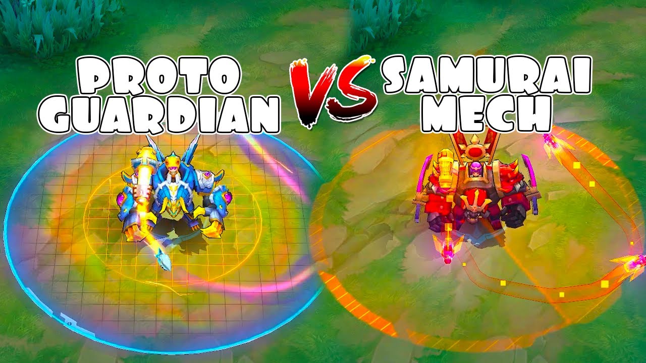 Jawhead Proto Guardian VS Samurai Mech Skin Comparison