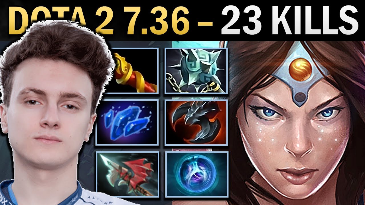 Mirana Gameplay Miracle with 23 Kills and Maelstrom - Dota 2 7.36