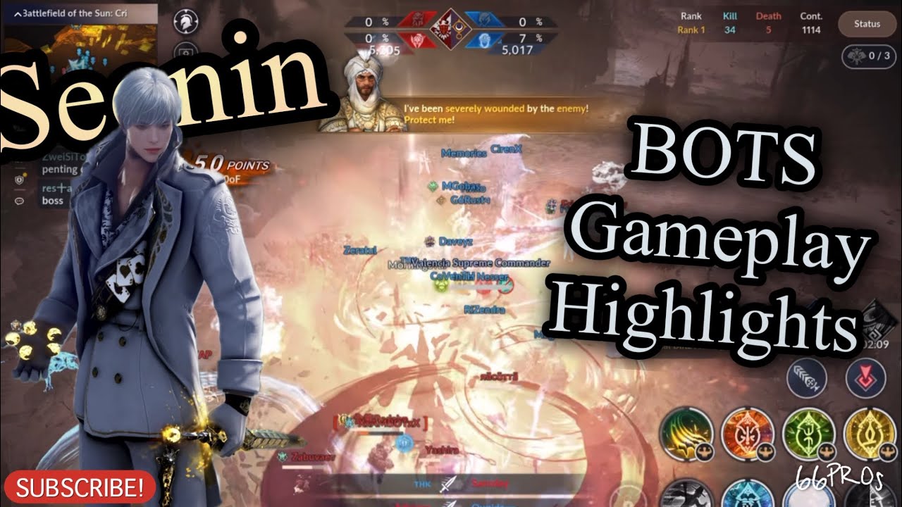Black Desert Mobile 🐯Seonin🐯BOTS Gameplay, Sorry It’s look so bad, I did my best🤣, GGTY💪🏻
