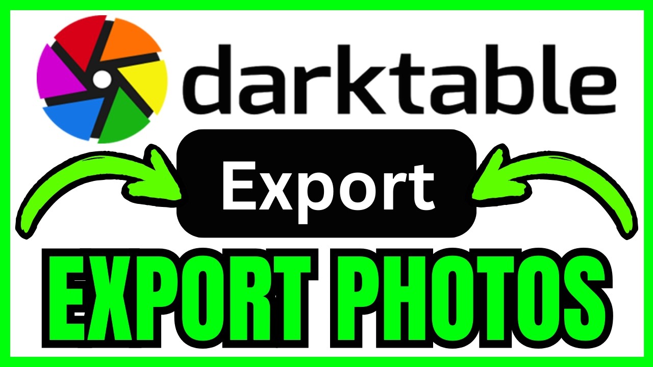 How To EXPORT PHOTOS From Darktable (QUICK & EASY) 2026