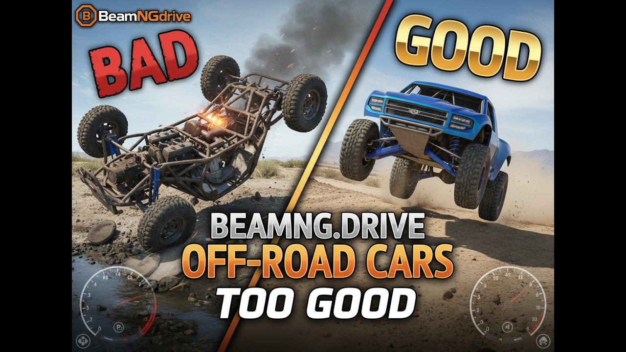 Testing BAD to GOOD OFFROAD CARS! (BeamNG) it was a disaster...