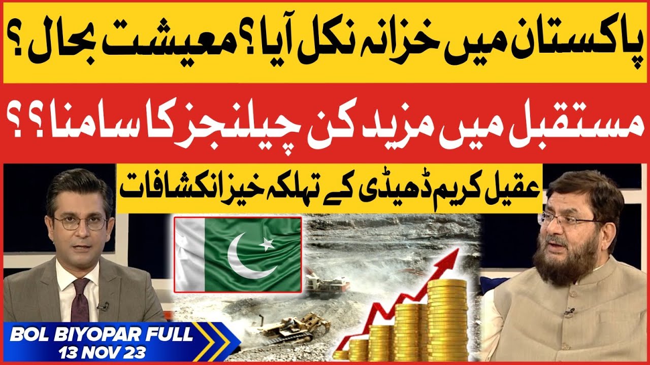 Pakistan Economic Situation | Latest Updates | Aqeel Karim Dhedhi Analysis | BOL Biyopar | 13 Nov 23