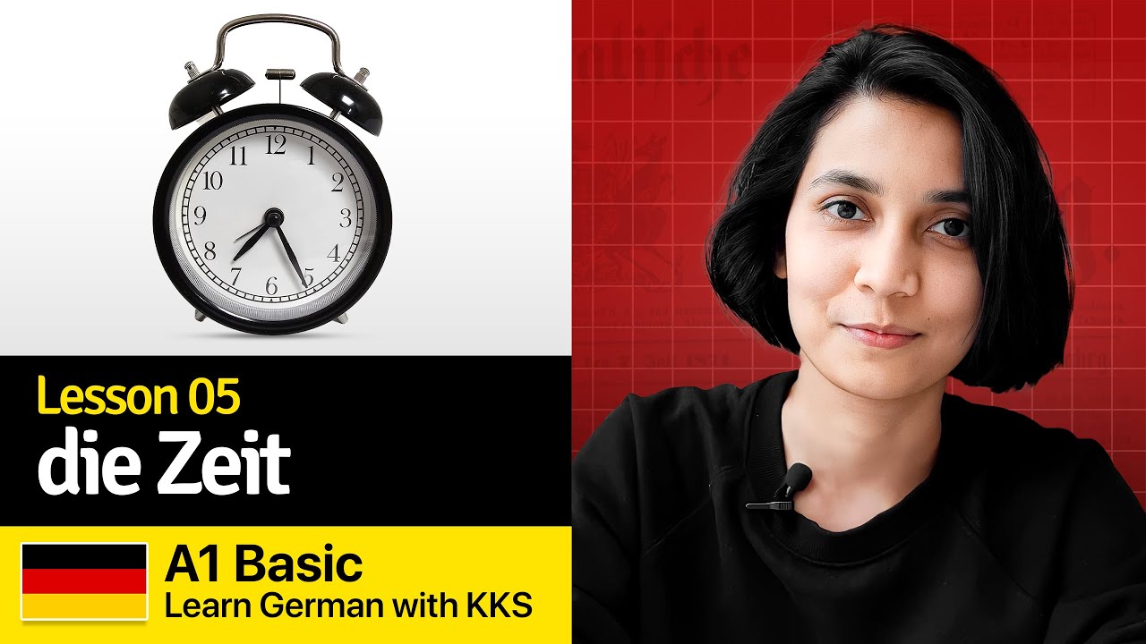 Basic Lesson 05: die Zeit | Telling Time in German | Learn German with KKS