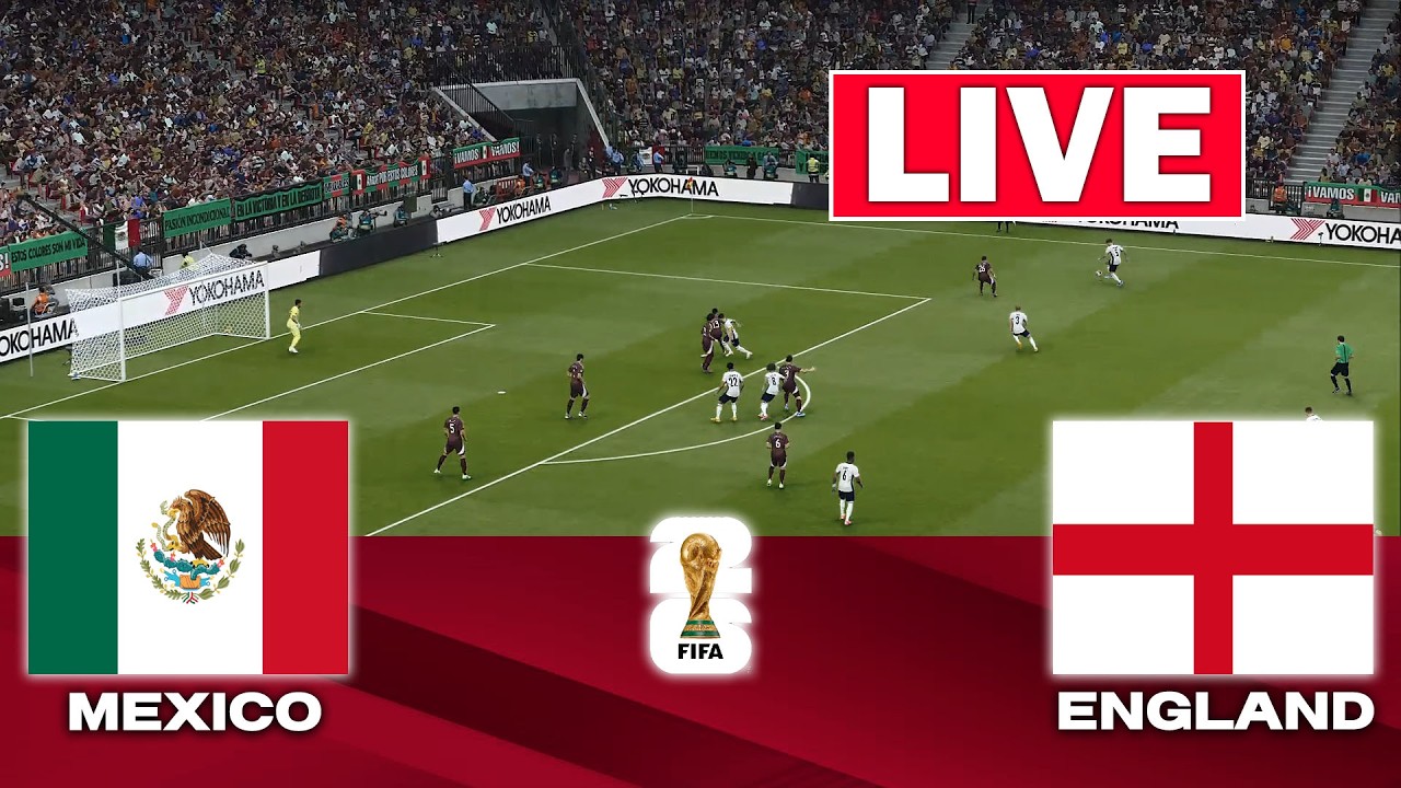 🔴LIVE: Mexico vs England | FIFA World Cup 2026 | Full Match Streaming | PES 2021