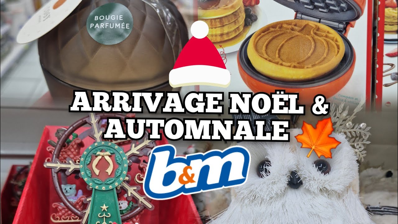 🛒SUBLIME ARRIVAGE NOËL 🎄& AUTOMNALE🍁 GAUFRIER CITROUILLE CHEZ B&M CE 9 OCTOBRE ✨️
