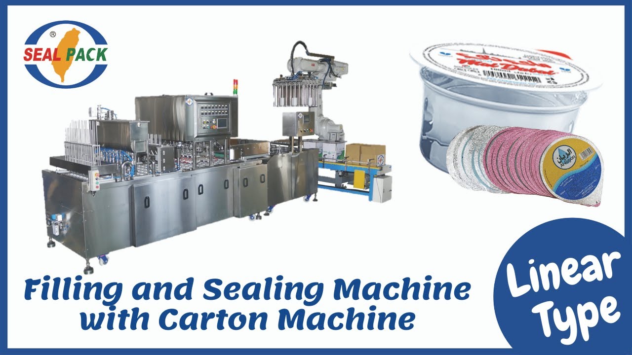 Automatic Filling Sealing Machine + Robot Cartoning SP-1208B