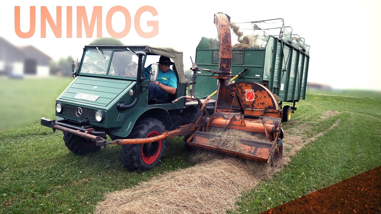 Vorführung: UNIMOG 411 mit Speiser Scampolo-U und Köla-Automatik-Wagen