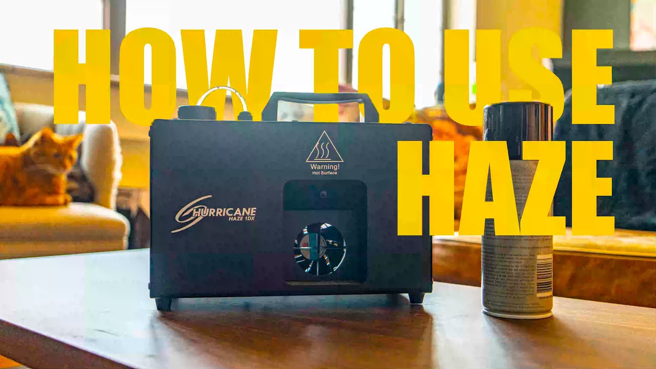 CHEAP HAZER for VIDEO! Chauvet Hurricane 1DX Hazer - Review and Test