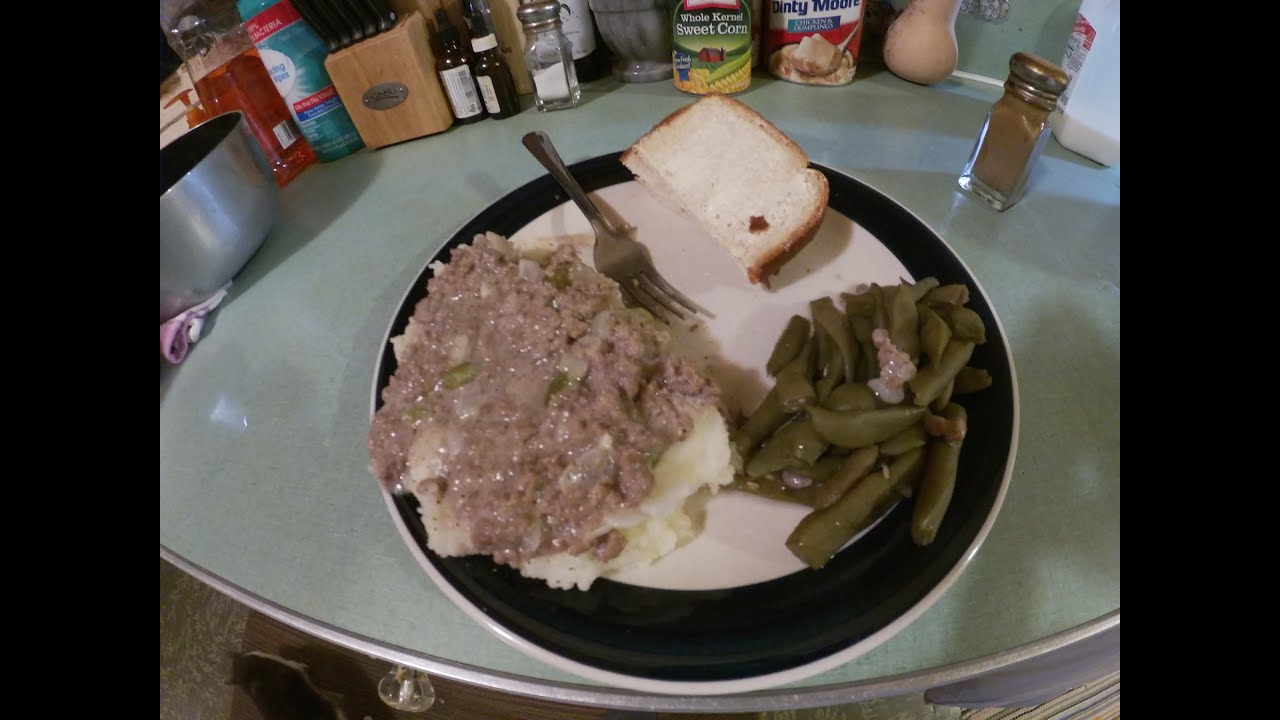 Old Fashioned Hamburger Gravy, A Meal from the Past when Times were hard, but Full of Love!