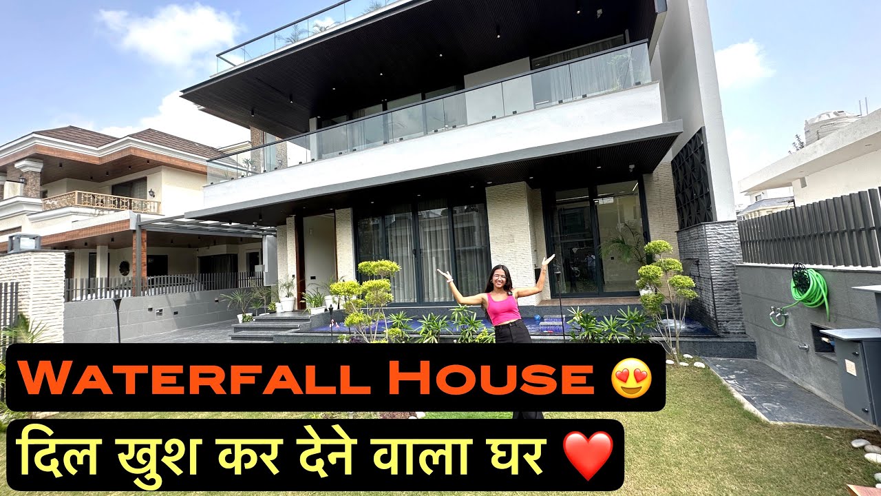 Inside Tour a Luxurious Best Design Waterfall House in Mohali , India | Modern Interior Design