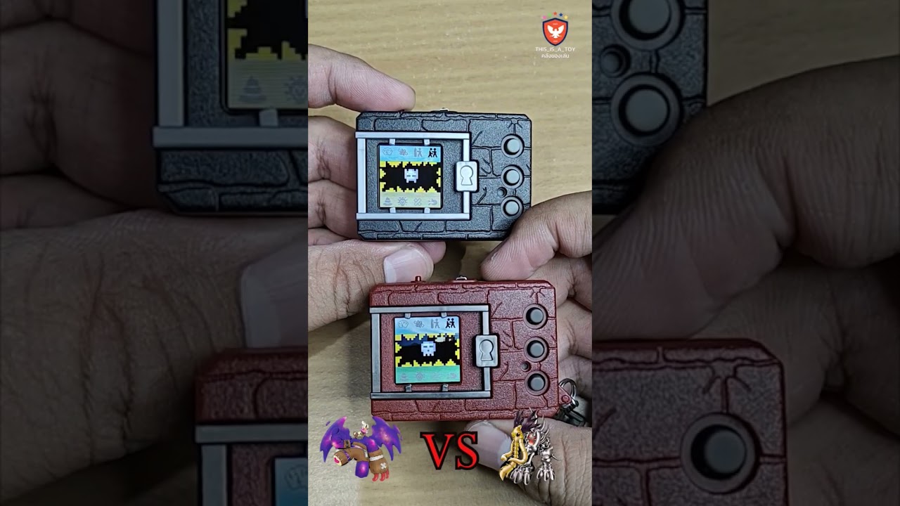 SkullMammothmon VS ShinMonzaemon #digimon #digimonbattle #vpetcolor #vpet #digitalmonsters #shorts