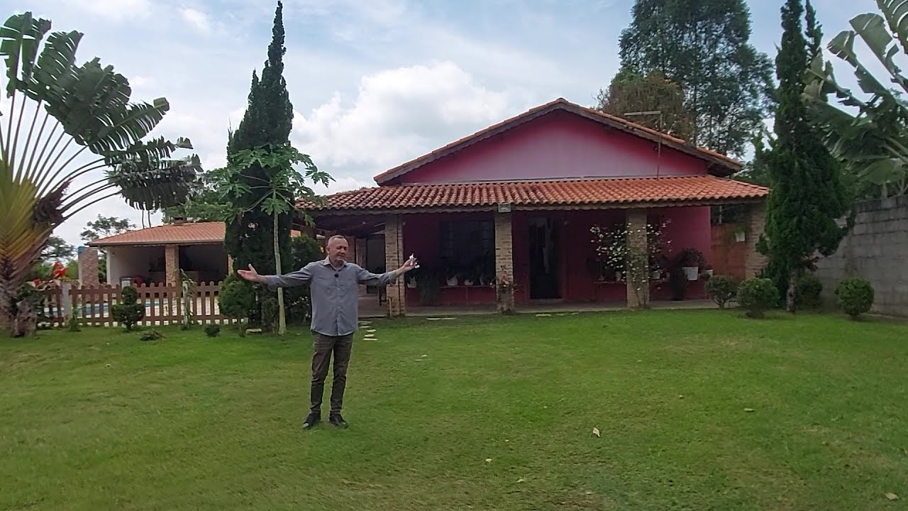 VENDIDA..EXCELENTE CHÁCARA PORTEIRA FECHADA 4.800 m² - linda casa, frutíferas + piscina  CAÇAPAVA/SP