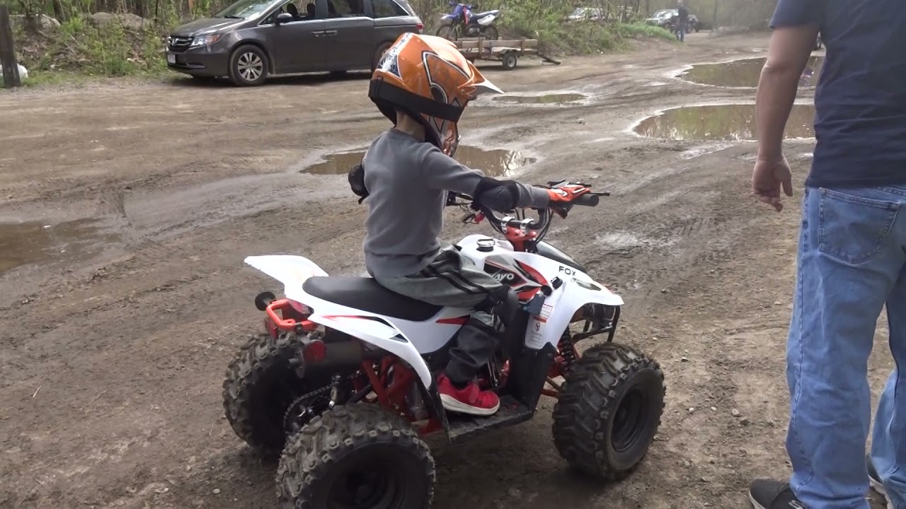 KAYO 70CC Pj's second day learning  ATV.