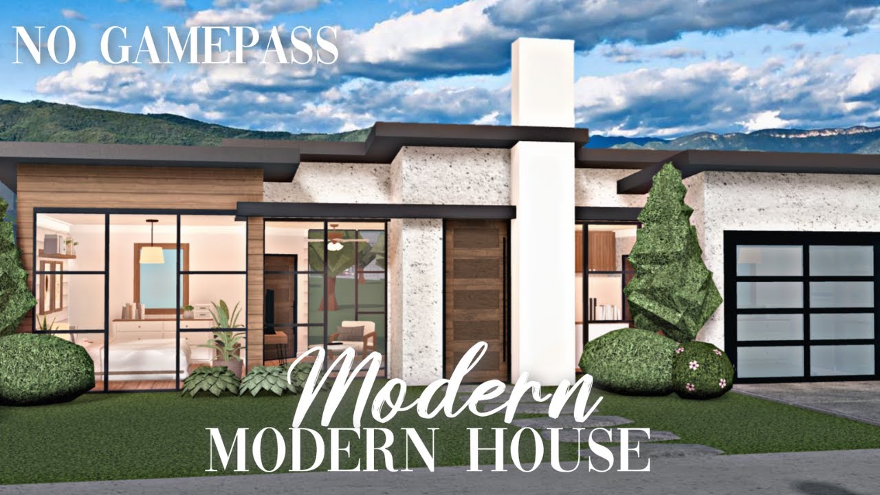 Roblox Bloxburg - No Gamepass Modern Family Home - Minami Oroi