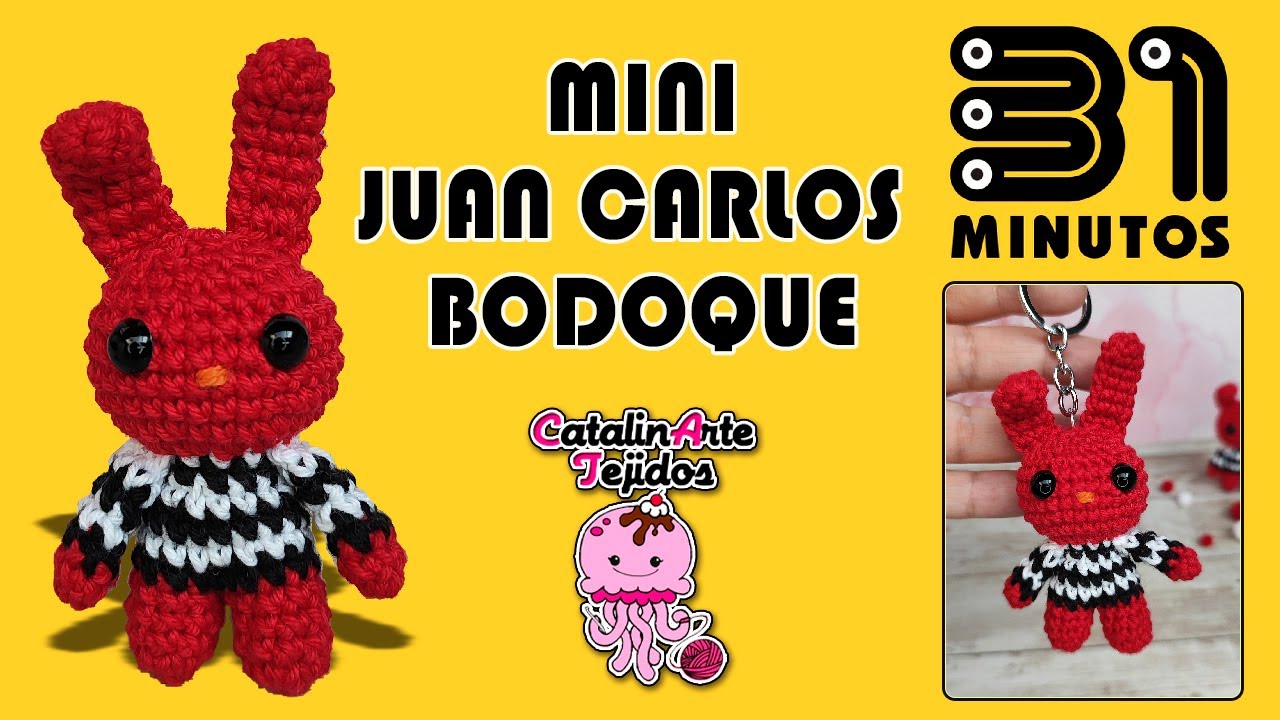 Juan Carlos Bodoque Mini amigurumi | CatalinArte Tejidos