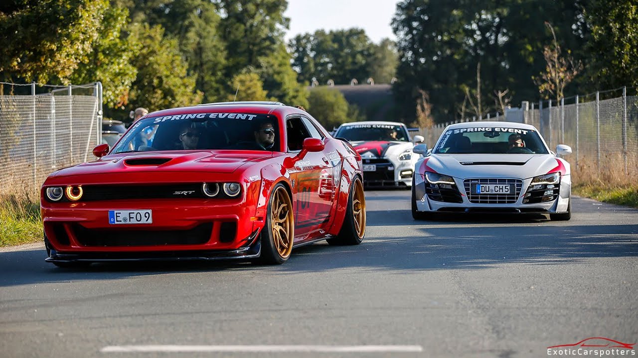 Supercars Accelerating ! F12 TDF, 2x Gallardo Spyder Performante, Prior Design, Huracan, GT-R,...
