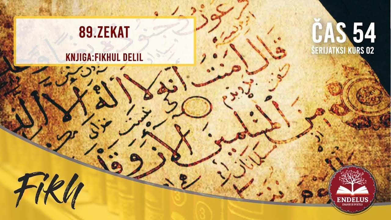 89.Zekat | Čas 54 Fikhlul delil | dr.Zijad Ljakić