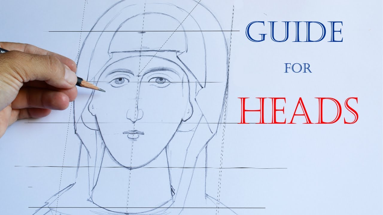 Iconography Drawing: How to draw a head correctly